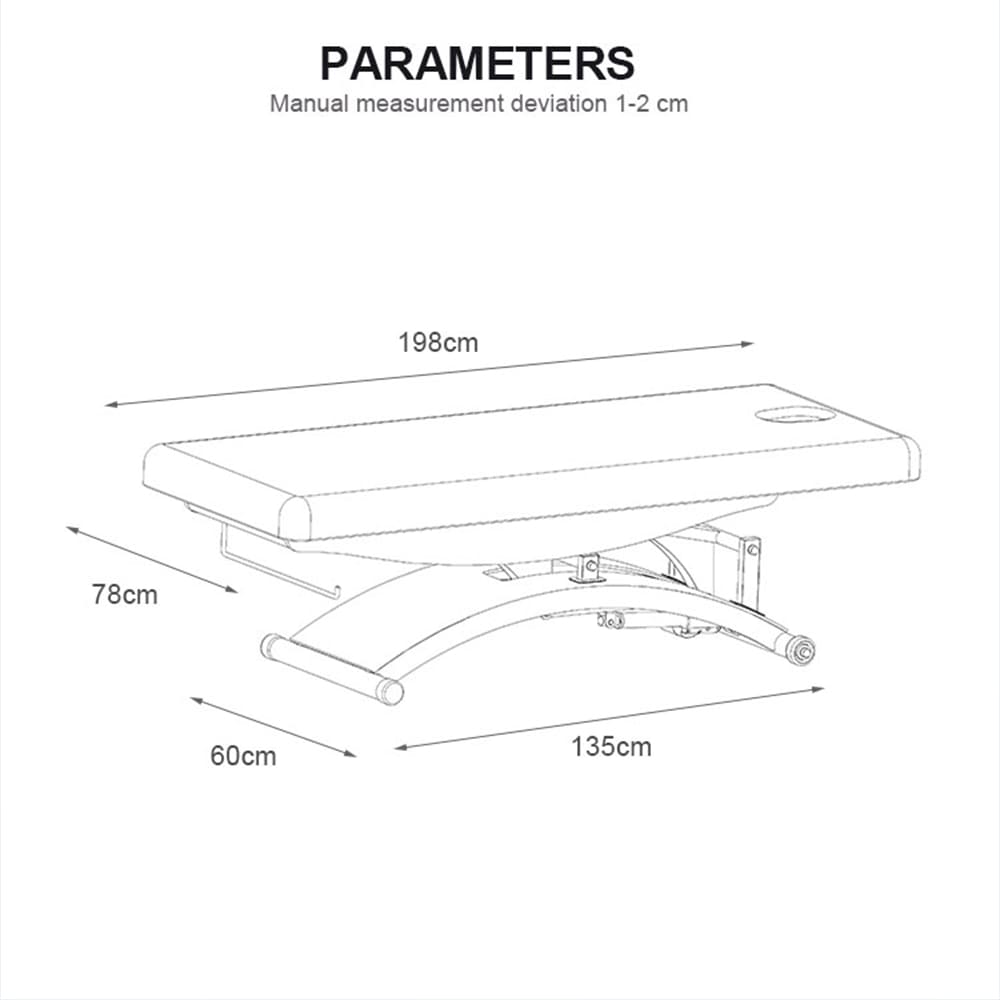 سرير تدليك سبا كهربائي قابل للتعديل طاولة علاج رمادية للصالون
