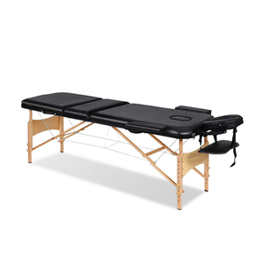 طاولة علاج تدليك خشبية محمولة خفيفة الوزن وأريكة سبا للوجه